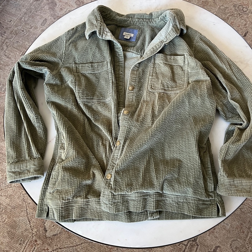 L.L. Bean Green Lightweight Utility Jacket
